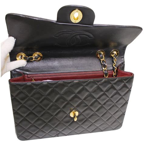 replica large lambskin classic flap handbag black bag|The Best Chanel Bag Dupes (And Where to Find Them).